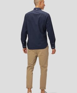 Skjorter Clean Cut Copenhagen | Oxford Stretch Shirt - Navy