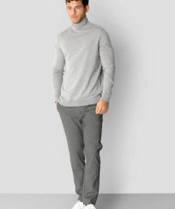 Strik Clean Cut Copenhagen | Merino Wool Knitted Rollneck - Lysegra Mel