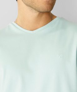 T-Shirts Clean Cut Copenhagen | Madrid V-Neck T-Shirt - Minty Green