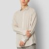 Skjorter Clean Cut Copenhagen | Jamie Cotton/Linen Shirt - Sand Melange