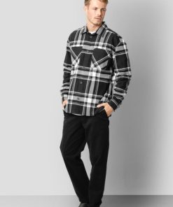 Overskjorter Clean Cut Copenhagen | Davis Overshirt - Black W. Ecru