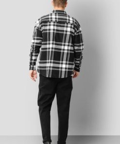 Overskjorter Clean Cut Copenhagen | Davis Overshirt - Black W. Ecru