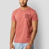 T-Shirts Clean Cut Copenhagen | Jake Organic Cotton T-Shirt - Rusty Red