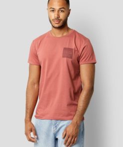 T-Shirts Clean Cut Copenhagen | Jake Organic Cotton T-Shirt - Rusty Red