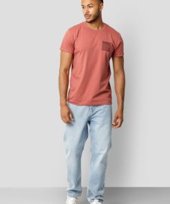 T-Shirts Clean Cut Copenhagen | Jake Organic Cotton T-Shirt - Rusty Red