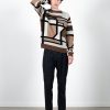 Strik Clean Cut Copenhagen | Jones Graphic Knitted Jumper - Brown Mix