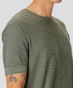 T-Shirts Clean Cut Copenhagen | Mathis Cotton T-Shirt - Stovet Gron