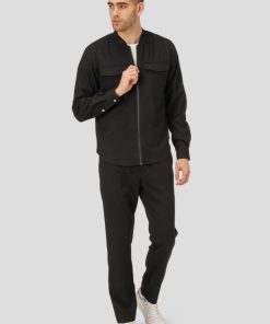 Skjorter & Overskjorter Clean Cut Copenhagen | Copenhagen Jeff Zip Overshirt - Sort