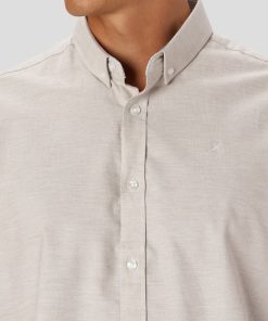 Skjorter & Overskjorter Clean Cut Copenhagen | Oxford Stretch Shirt - Sand Melange