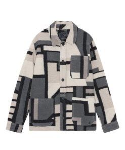 Skjorter & Overskjorter Clean Cut Copenhagen | Jones Graphic Overshirt - Gra Mix