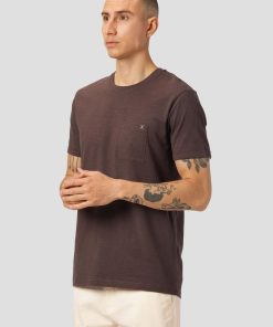 T-Shirts Clean Cut Copenhagen | Kolding Organic Cotton T-Shirt - Dark Brown