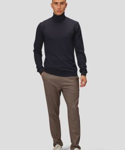 Strik Clean Cut Copenhagen | Merino Wool Knitted Rollneck - Navy