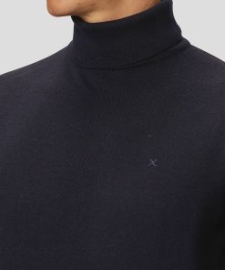 Strik Clean Cut Copenhagen | Merino Wool Knitted Rollneck - Navy