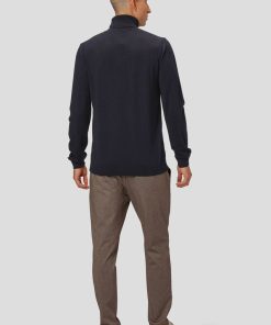 Strik Clean Cut Copenhagen | Merino Wool Knitted Rollneck - Navy