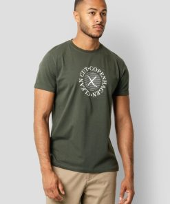 T-Shirts Clean Cut Copenhagen | Tanner Printed T-Shirt - Morke Gron