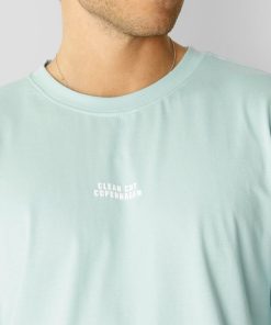 T-Shirts Clean Cut Copenhagen | Cohen Logo Cotton T-Shirt - Minty Green