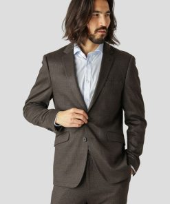 Blazere Clean Cut Copenhagen | Kameron 2-Button Blazer - Brown Checked