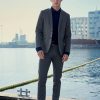 Blazere Clean Cut Copenhagen | Milano Jersey Stretch Blazer - Morkegra Mix