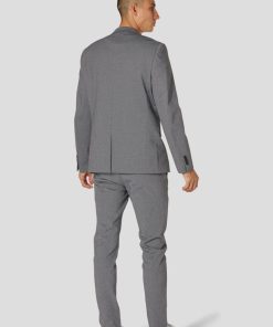 Blazere Clean Cut Copenhagen | Milano Jersey Stretch Blazer - Morkegra Mix