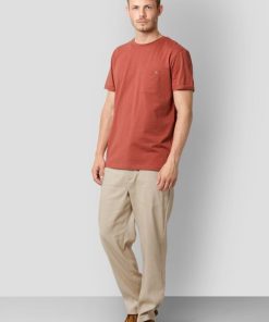 T-Shirts Clean Cut Copenhagen | Kolding Organic Cotton T-Shirt - Rusty Red