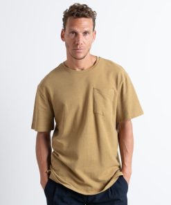 T-Shirts Clean Cut Copenhagen | Calton Cotton T-Shirt - Dark Khaki