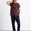 T-Shirts Clean Cut Copenhagen | Basic Organic T-Shirt - Dark Plum