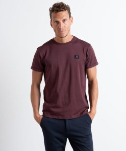 T-Shirts Clean Cut Copenhagen | Basic Organic T-Shirt - Dark Plum