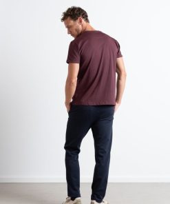 T-Shirts Clean Cut Copenhagen | Basic Organic T-Shirt - Dark Plum