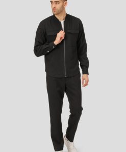 Overskjorter Clean Cut Copenhagen | Copenhagen Jeff Zip Overshirt - Sort