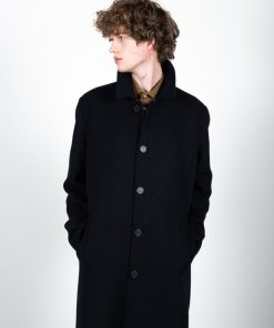 Jakker & Frakke Clean Cut Copenhagen | Carlos Wool Coat - Navy