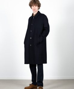 Jakker & Frakke Clean Cut Copenhagen | Carlos Wool Coat - Navy