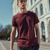 T-Shirts Clean Cut Copenhagen | Kolding Organic Cotton T-Shirt - Dark Plum