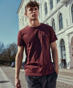 T-Shirts Clean Cut Copenhagen | Kolding Organic Cotton T-Shirt - Dark Plum