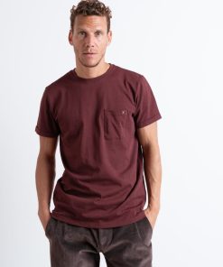 T-Shirts Clean Cut Copenhagen | Kolding Organic Cotton T-Shirt - Dark Plum