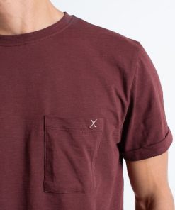 T-Shirts Clean Cut Copenhagen | Kolding Organic Cotton T-Shirt - Dark Plum