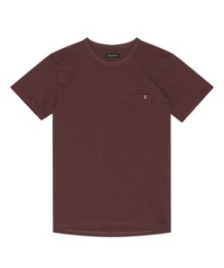 T-Shirts Clean Cut Copenhagen | Kolding Organic Cotton T-Shirt - Dark Plum