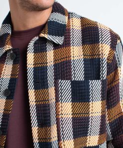 Skjorter & Overskjorter Clean Cut Copenhagen | Antonie Checked Overshirt - Rust Orange Check