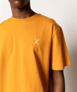 T-Shirts Clean Cut Copenhagen | Cross Logo Organic T-Shirt - Orange