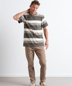 T-Shirts Clean Cut Copenhagen | Bradley Cotton T-Shirt - Army Stripes