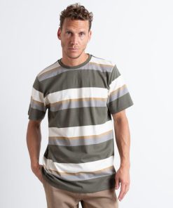 T-Shirts Clean Cut Copenhagen | Bradley Cotton T-Shirt - Army Stripes