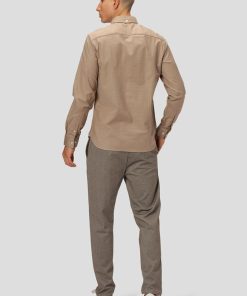 Skjorter Clean Cut Copenhagen | Oxford Stretch Shirt - Kamel