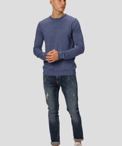 Strik Clean Cut Copenhagen | Merino Wool Knitted Jumper - Bla Melange