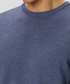 Strik Clean Cut Copenhagen | Merino Wool Knitted Jumper - Bla Melange