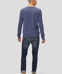 Strik Clean Cut Copenhagen | Merino Wool Knitted Jumper - Bla Melange