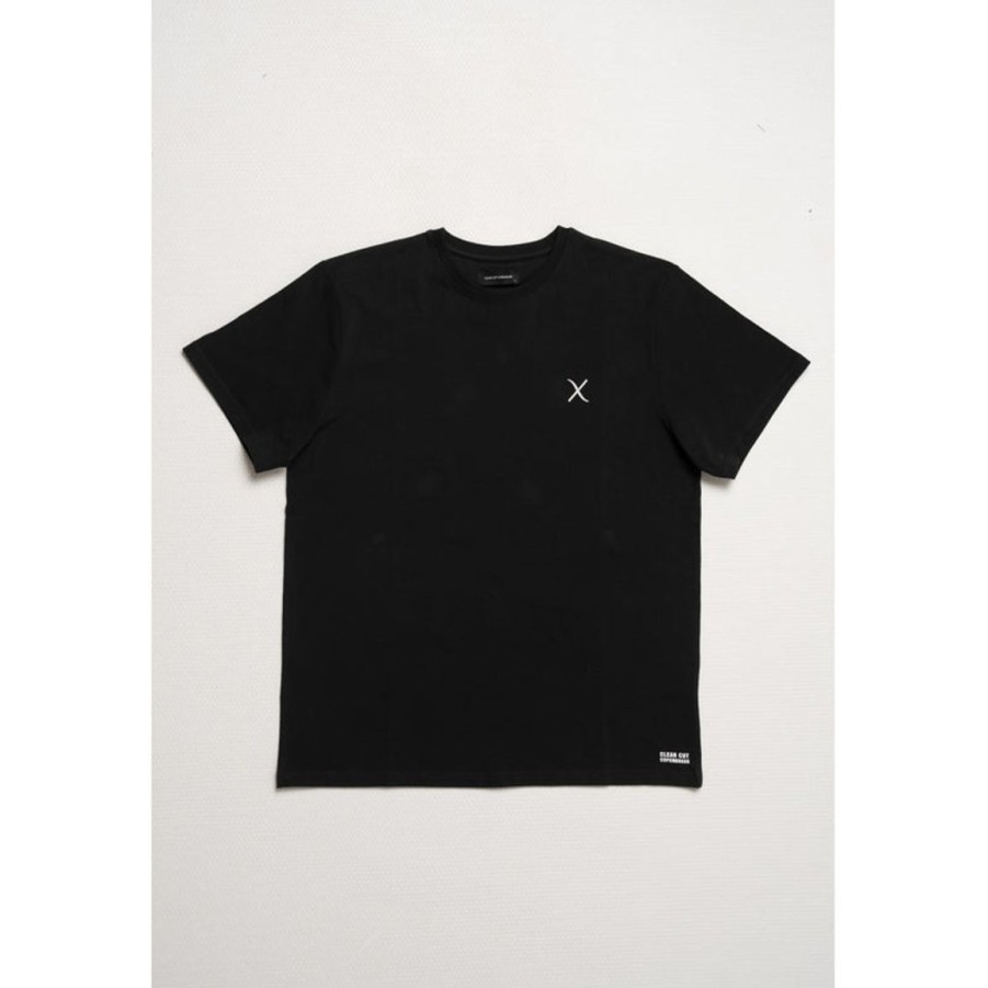 T-Shirts Clean Cut Copenhagen | Cross Logo Organic T-Shirt - Sort