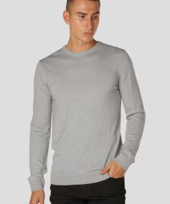 Strik Clean Cut Copenhagen | Merino Wool Knitted Jumper - Lysegra Mel